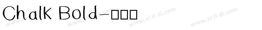 Chalk Bold字体转换